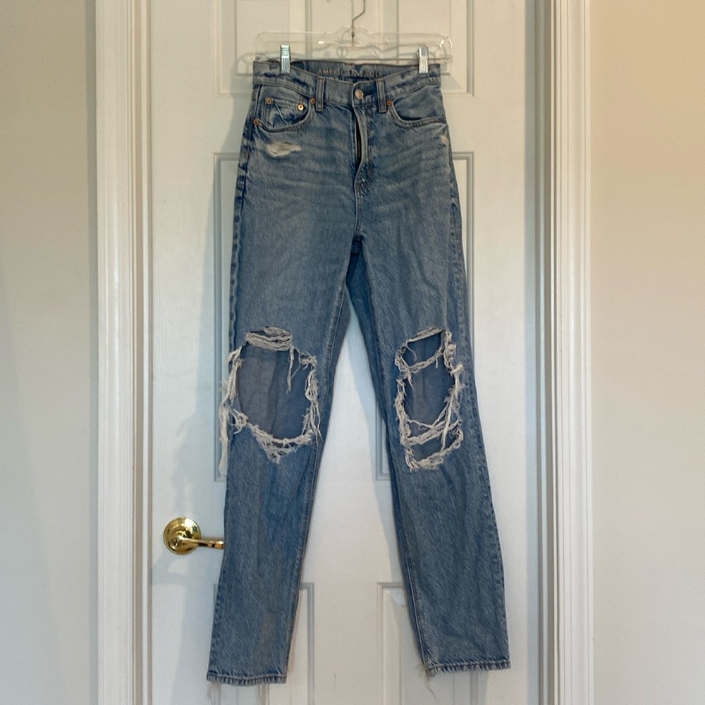 American Eagle, vitange-wash jeans, size 0